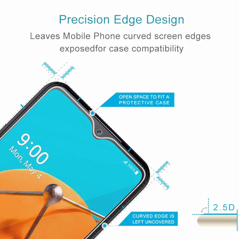 AMZER 9H 2.5D Tempered Glass Screen Protector for LG K51