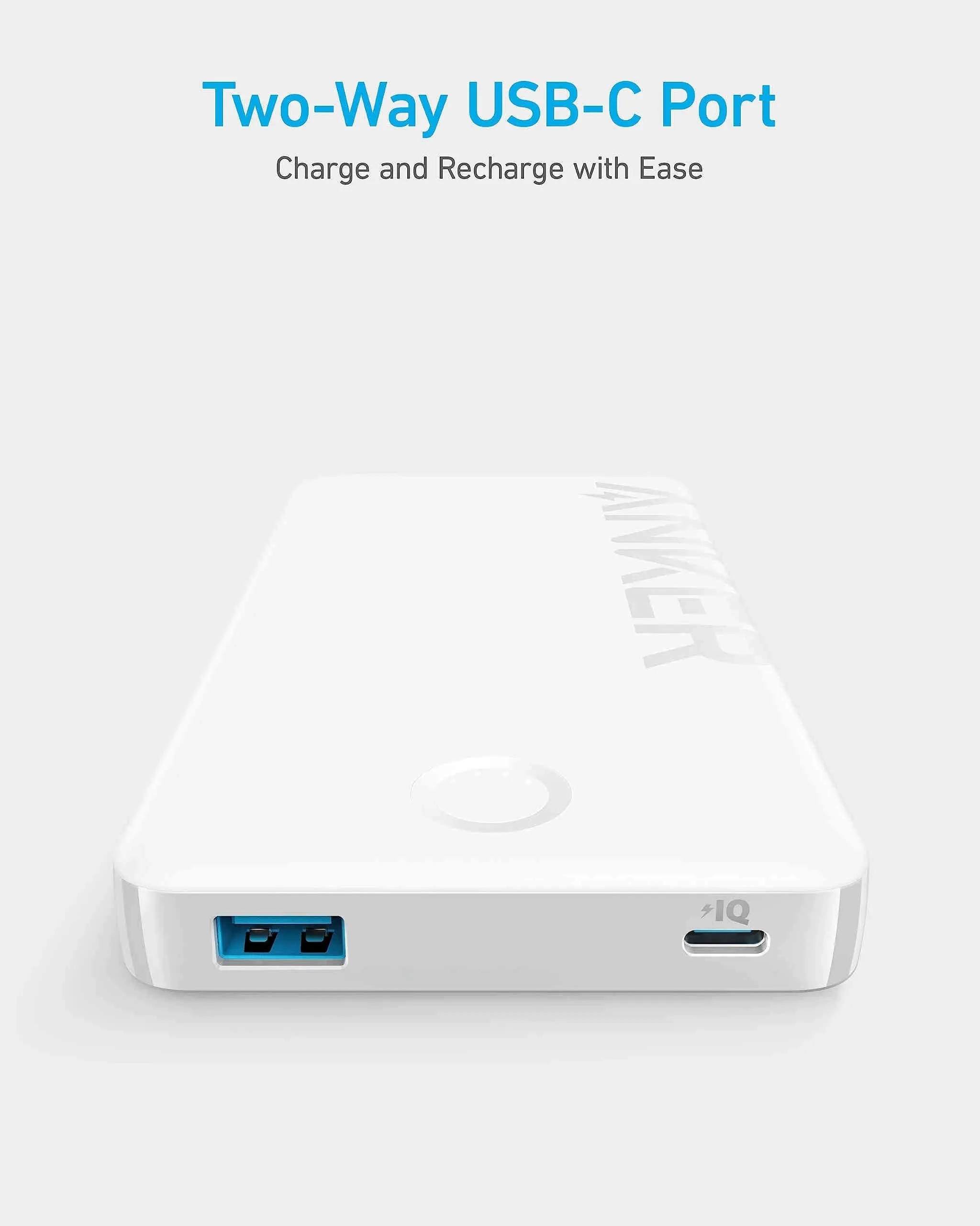 Anker 323 Power Bank (PowerCore PIQ 10K) -Black A1334H11