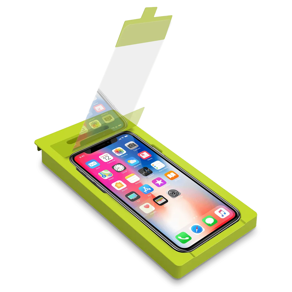 Apple iPhone Xs/X Steel 360 Tempered Glass Screen Protector with Alignment Tray