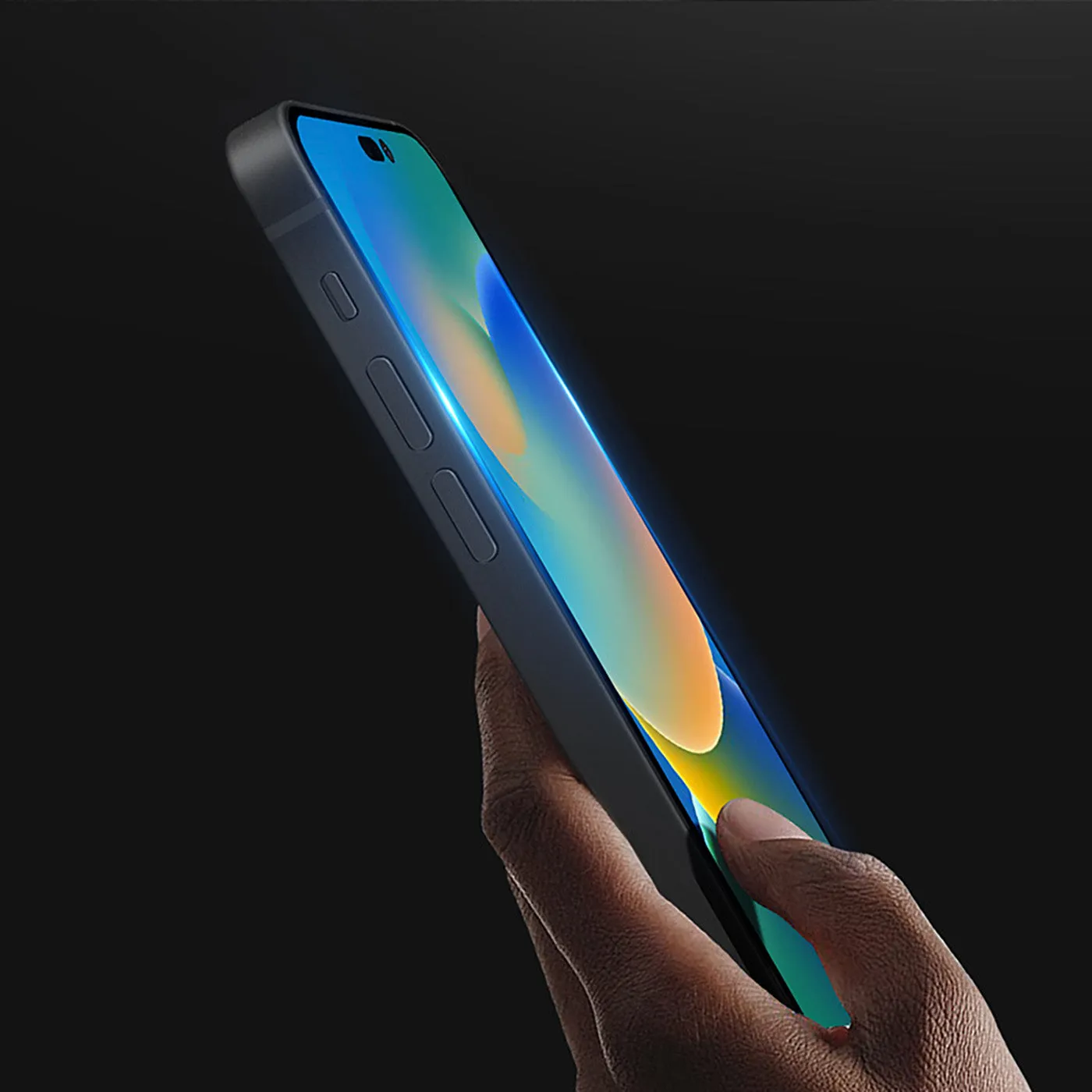 DUX DUCIS Tempered Glass Screen Protector Guard for Apple iPhone 14 Pro - Black