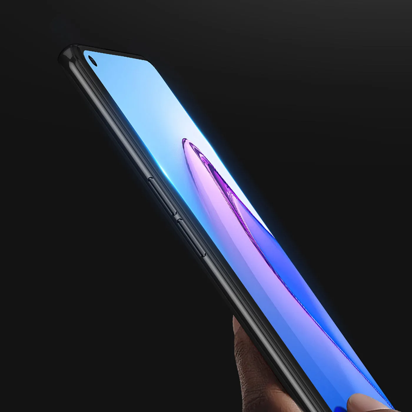 DUX DUCIS Tempered Glass Screen Protector Guard for OPPO Reno8 - Black