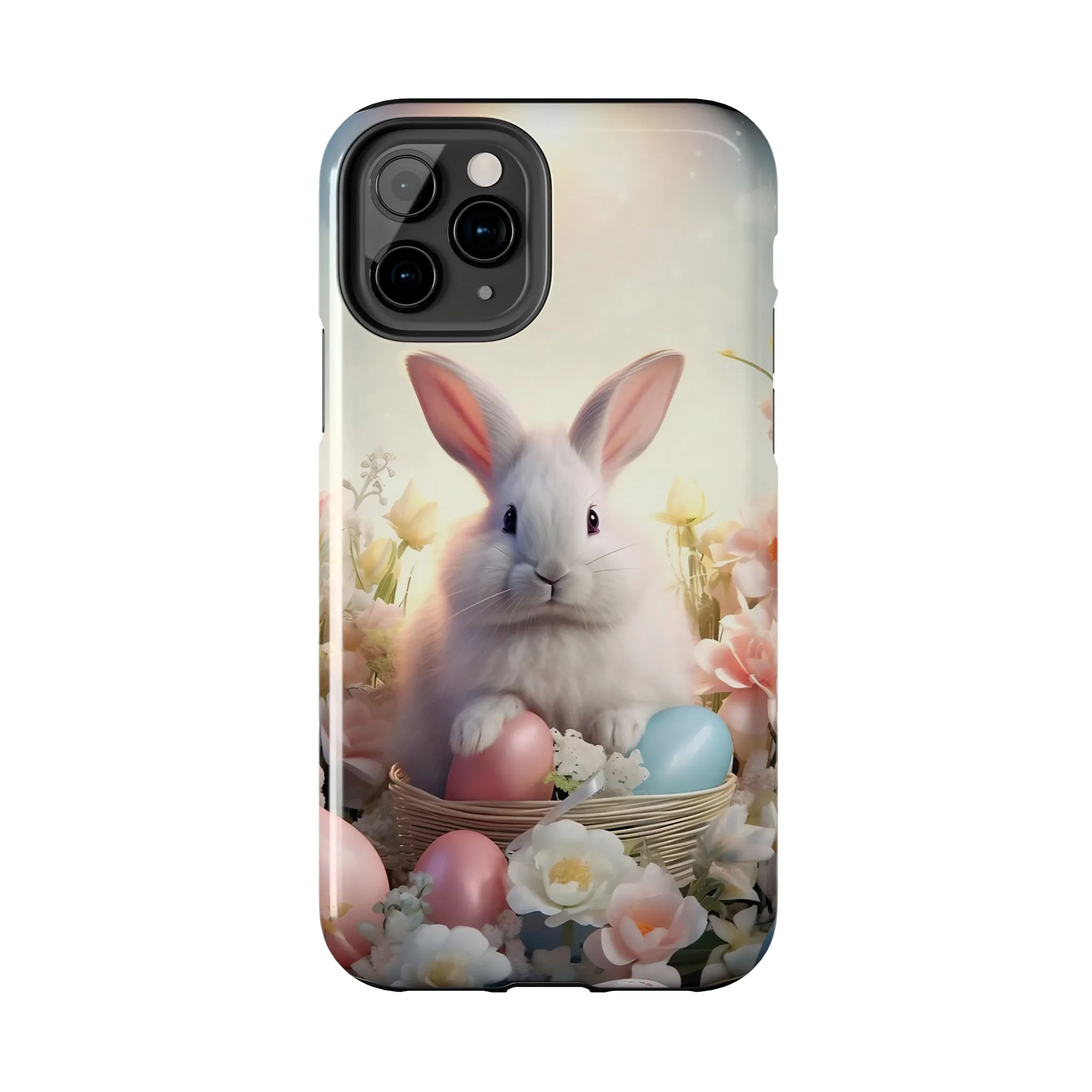 Easter Bunny Pattern Design Tough Phone Case compatible with a large variety of iPhone models, Gift, Phone Case