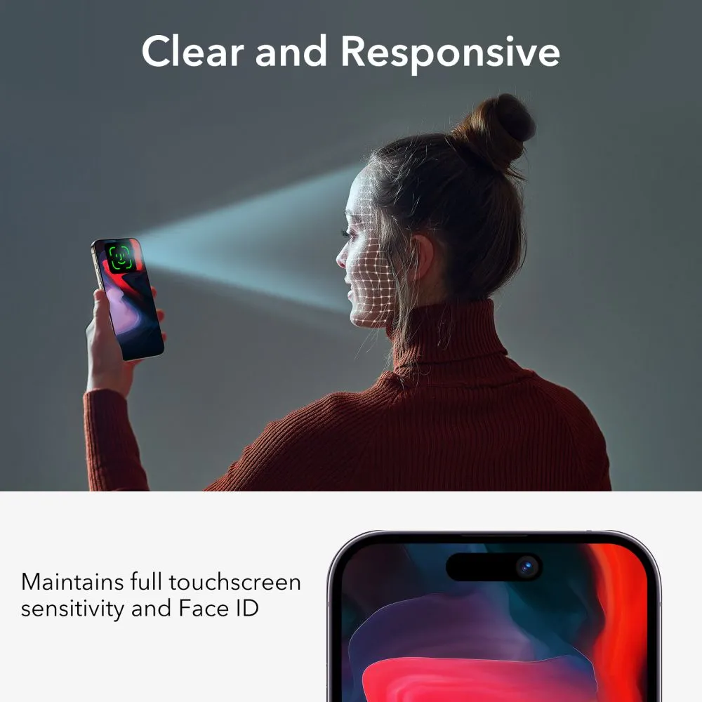 ESR Privacy Tempered Glass Screen Protector for Apple iPhone 15 Pro