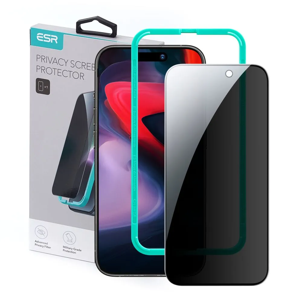 ESR Privacy Tempered Glass Screen Protector for Apple iPhone 15 Pro