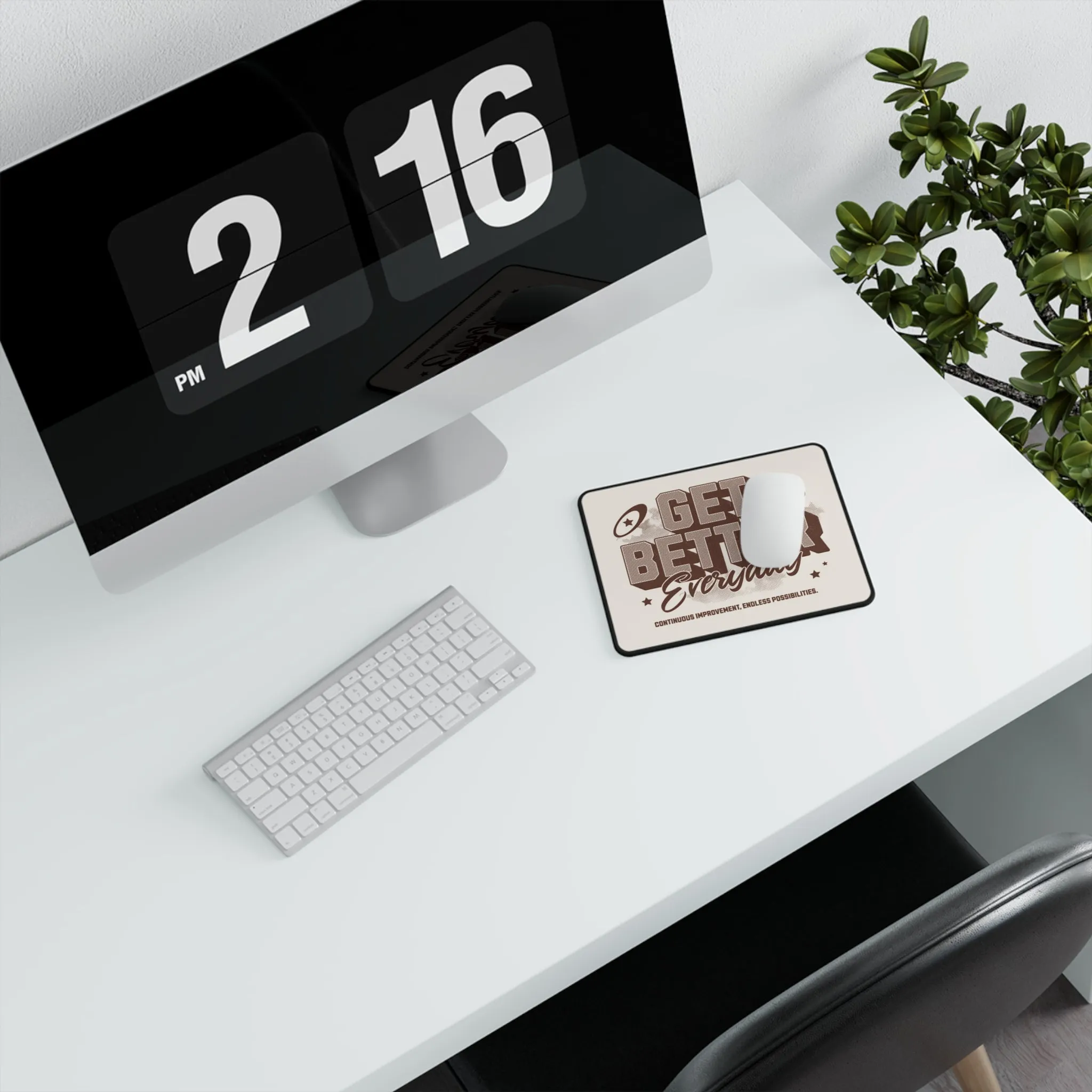 Get Better Everyday Non-Slip Gaming Mouse Pad - Motivational Desk Accessory for Gamers