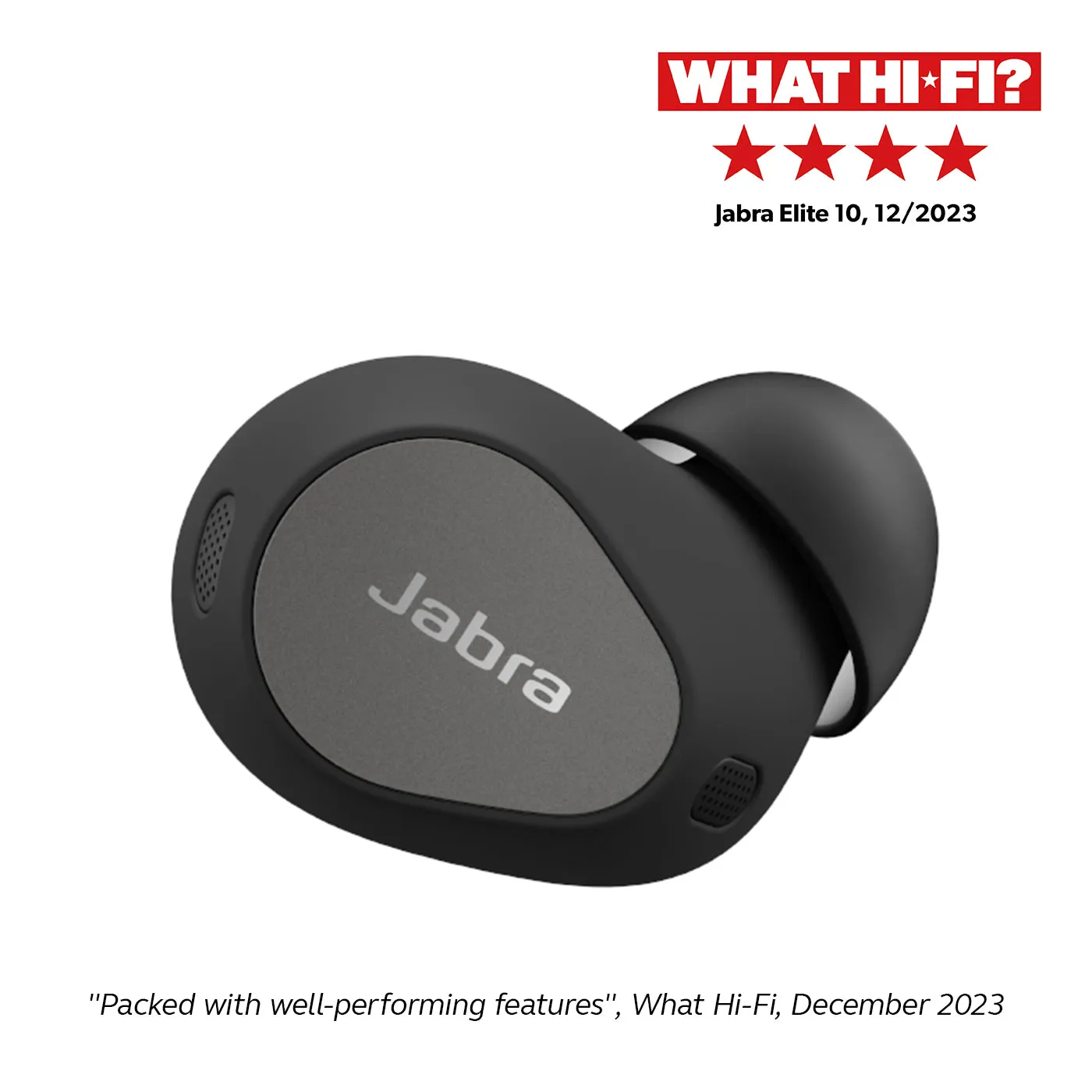 Jabra Elite 10 In-Ear Earbuds - Gloss Black | 100-99280904-99