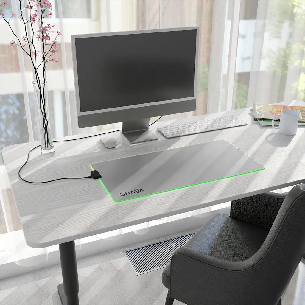 LED Gaming Mouse Pad With Flashy Finishing Touch - White