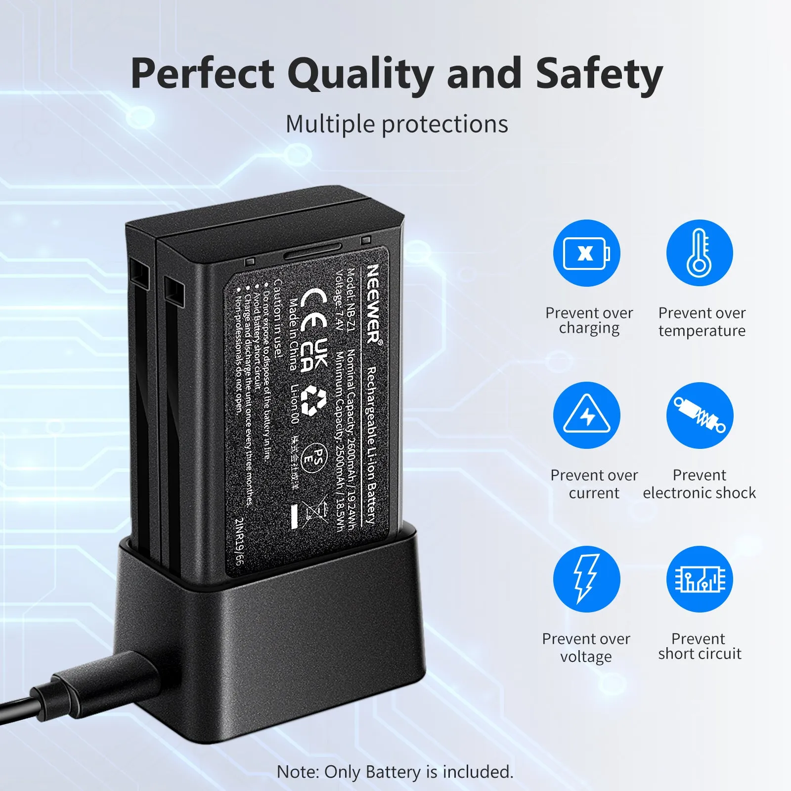 NEEWER NB-Z1 Lithium Battery for Z1 Z2 Z760 Flash Speedlite