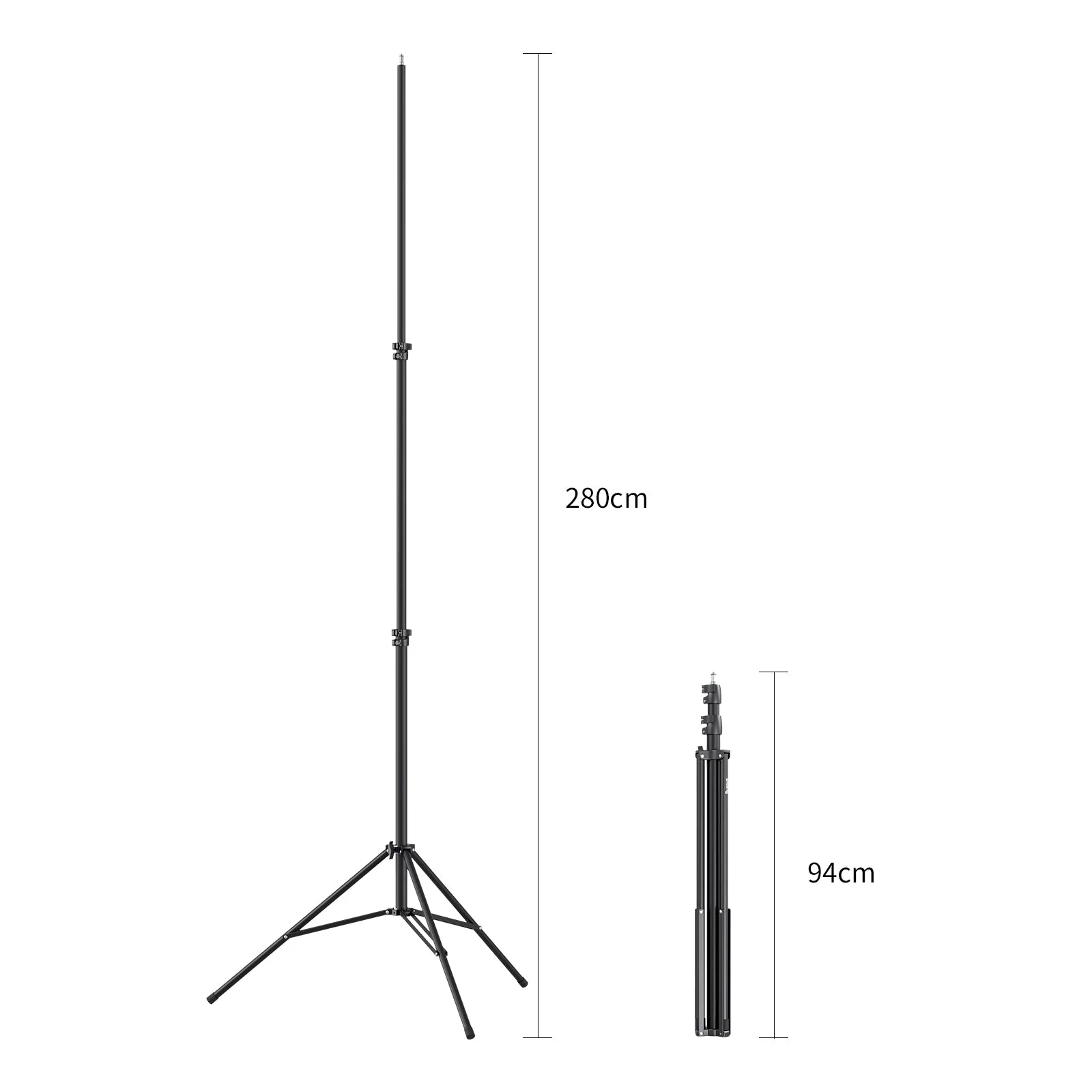 SmallRig 3737 Air-Cushioned Light Stand with Boom Arm
