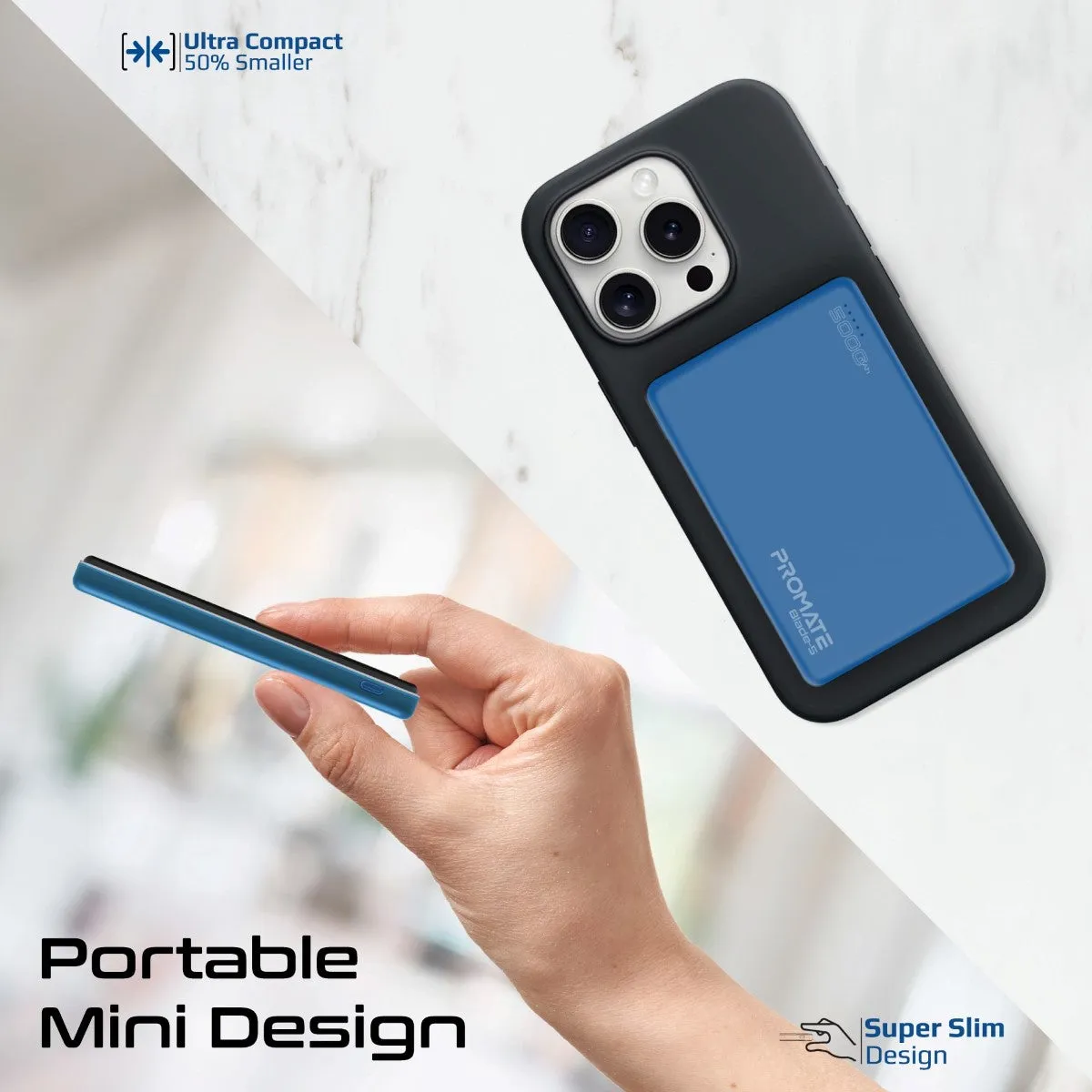 Ultra-Slim Aluminum Crafted MagSafe Compatible Wireless Charging PowerBank