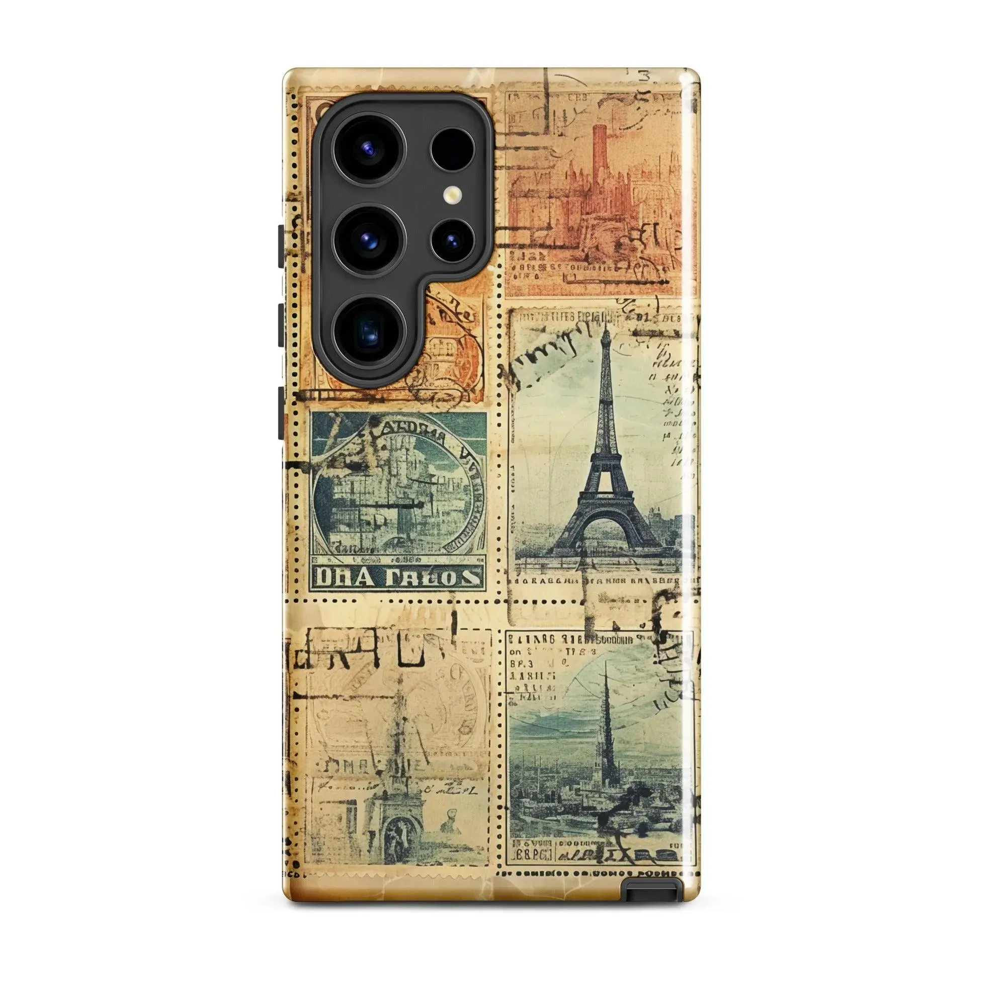 Vintage Travel Stamps Tough Samsung® Case