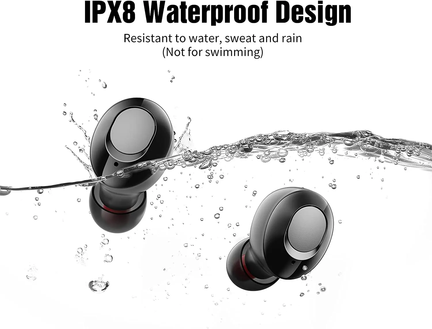 Wireless Earbuds Supfine V10 Bluetooth 5.2 Ear Buds & Wireless Charging Case