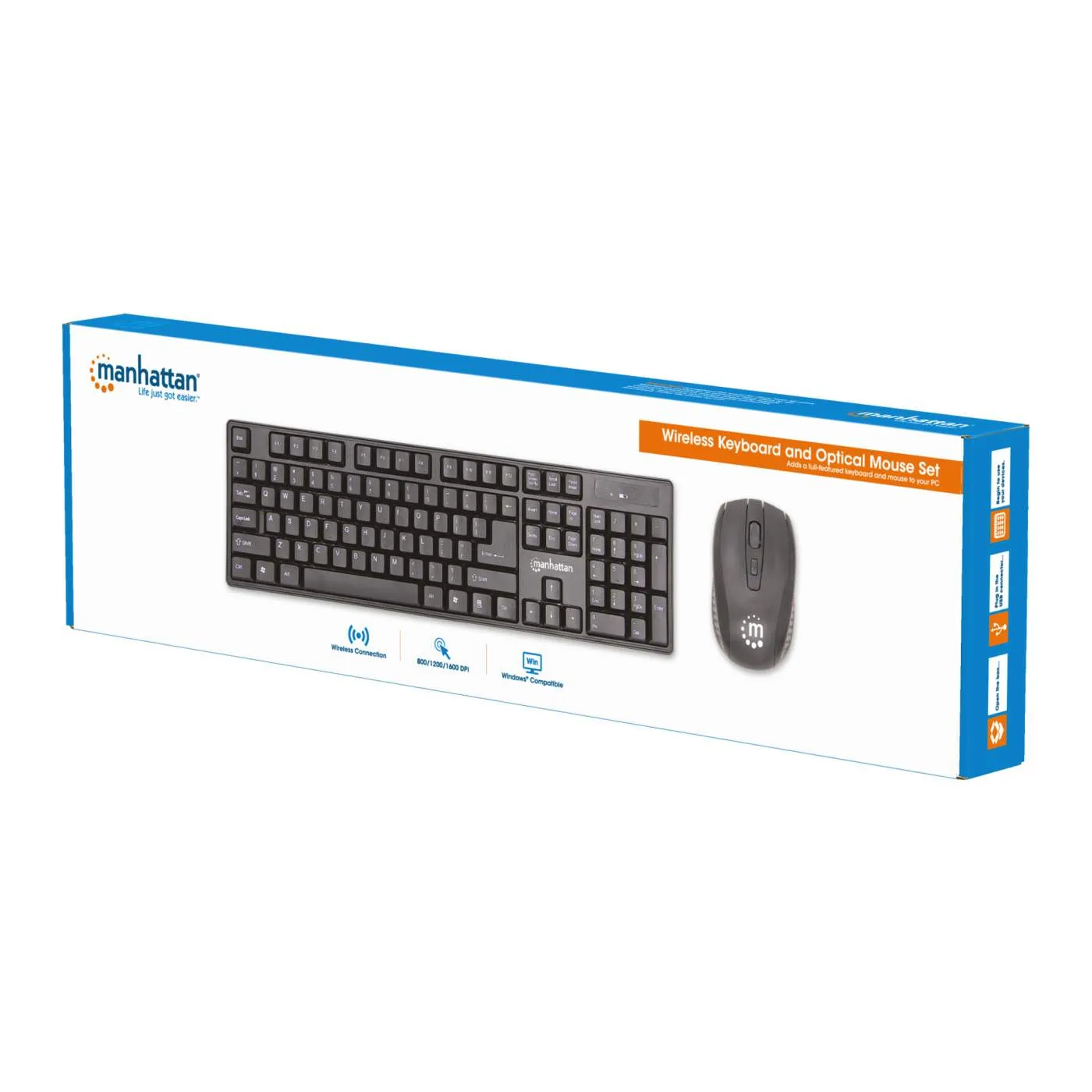 Wireless Keyboard and Optical Mouse Set