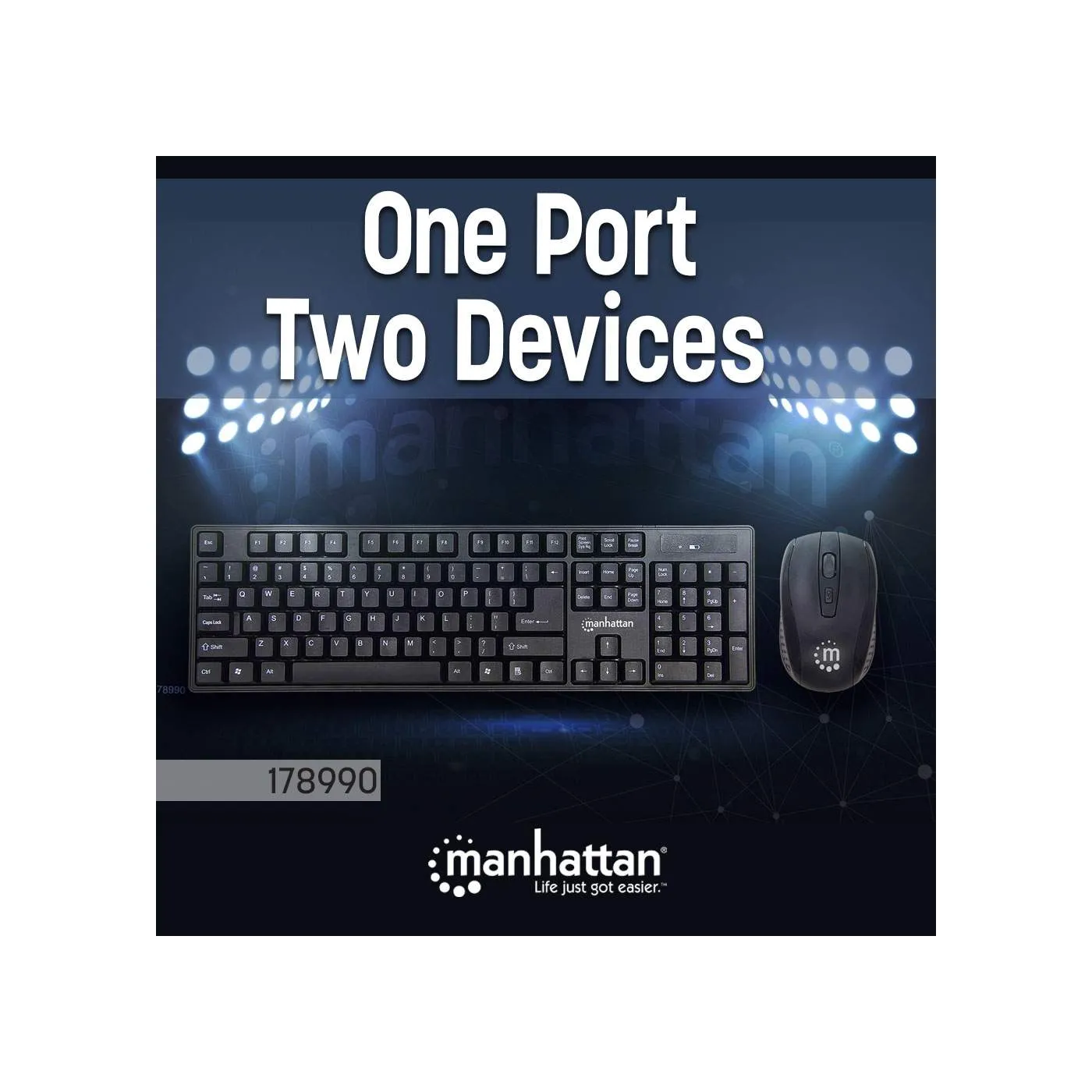 Wireless Keyboard and Optical Mouse Set
