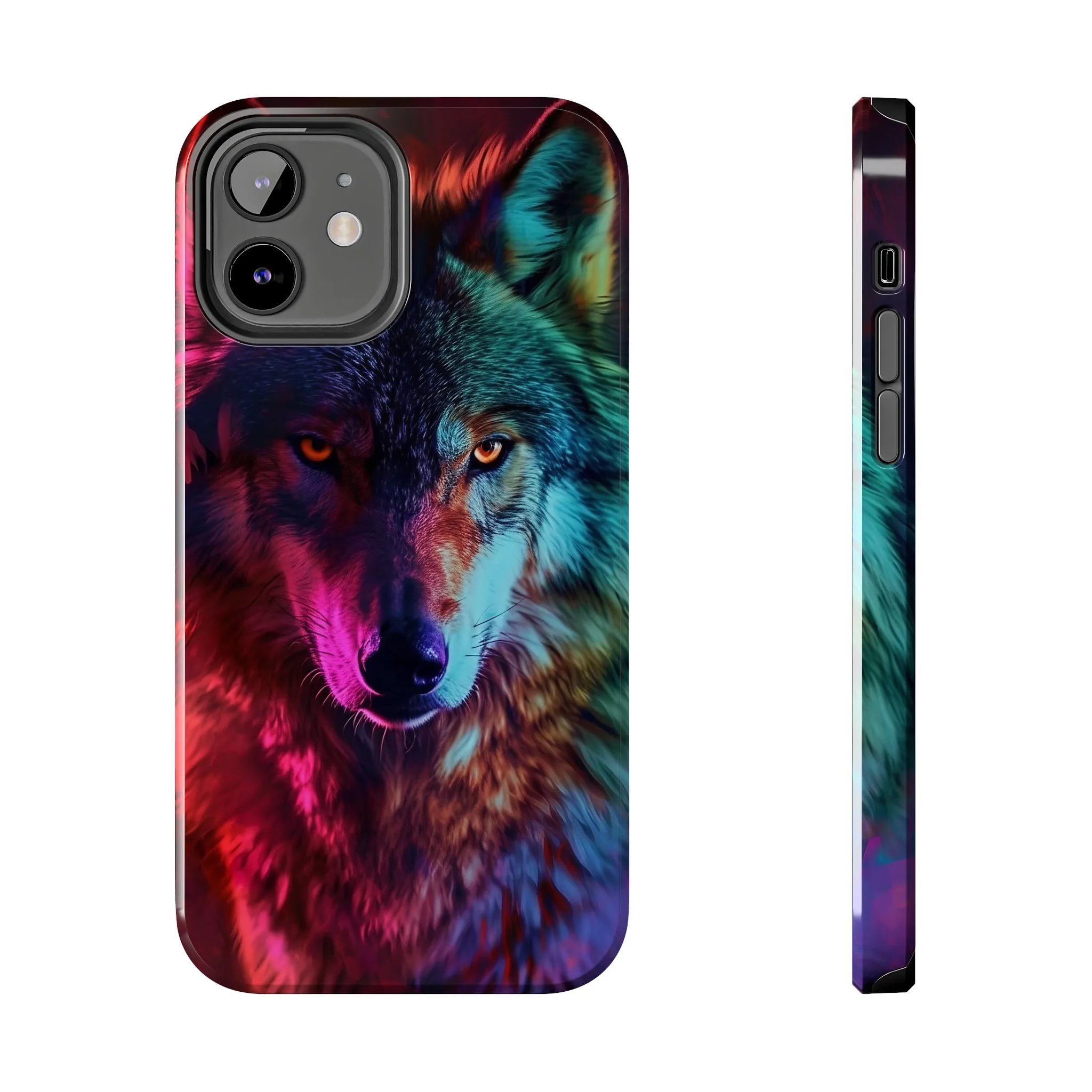 Wolf Digital print Design Tough Phone Case compatible with a large variety of iPhone models, Gift, Phone Case