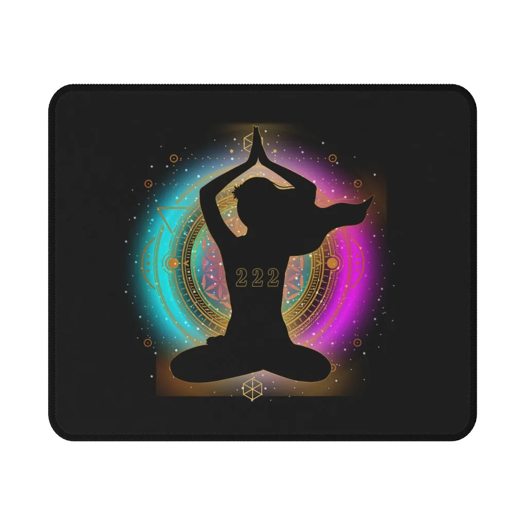 Yoga Spiritual Meditation Non Slip Mouse Pad - Alignment 222 Angel Number